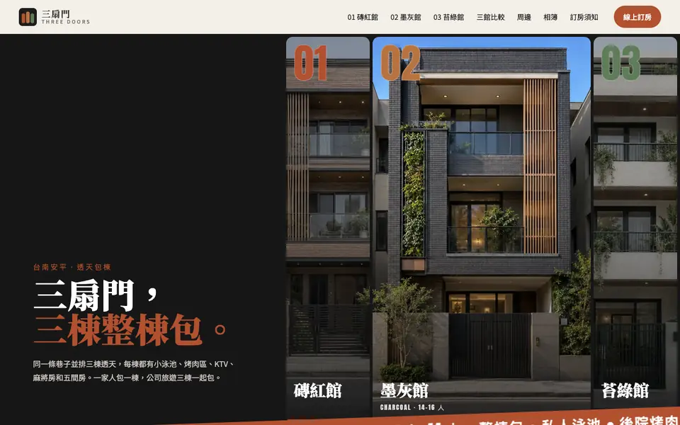 三扇門網站首頁